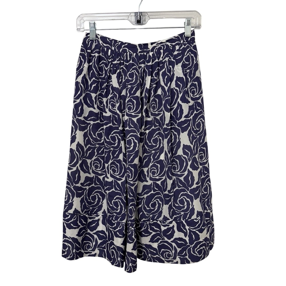 Elizabeth‎ & James Silk Floral Skirt 2 Whimsical Feminine Delicate